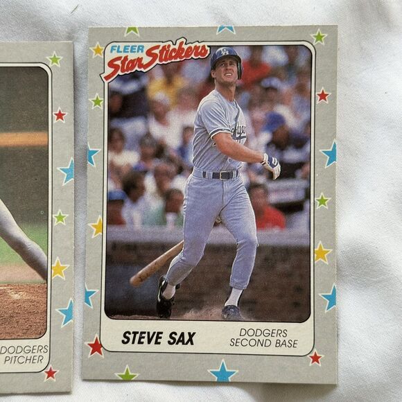 1988 Fleer Star Stickers Baseball 12 Card Lot NM Valenzuela Hershizer Raines - Picture 6 of 13